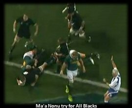 Ma'a Nonu try for New Zealand